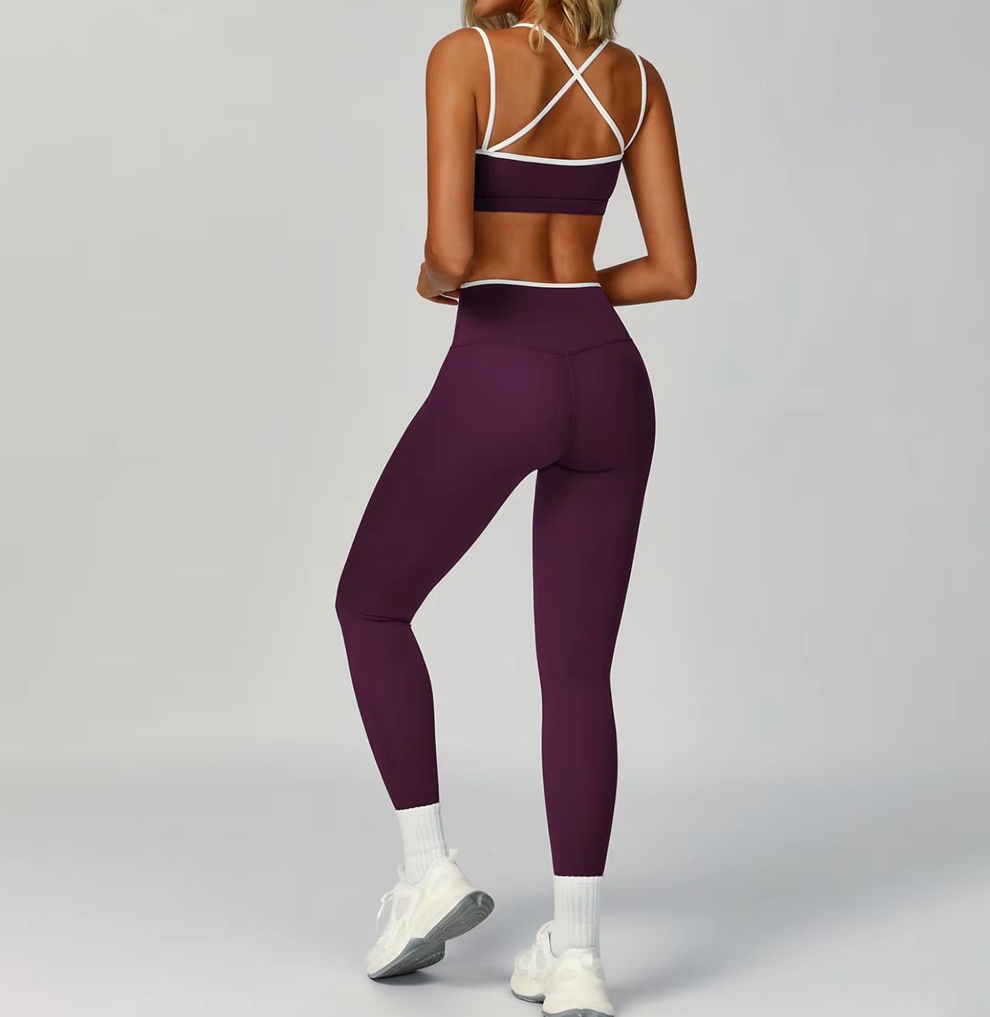 Completo Activewear Modellante Donna con Leggings – Velocity Set | Mibbo