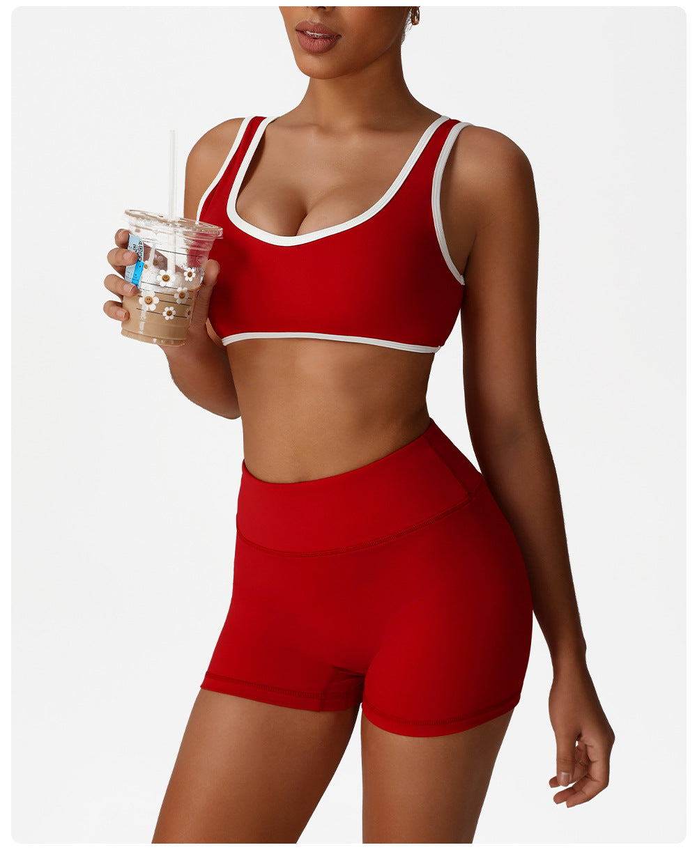Completo Palestra Donna Sculpt con Leggings – Rosso Rubino | MIBBO