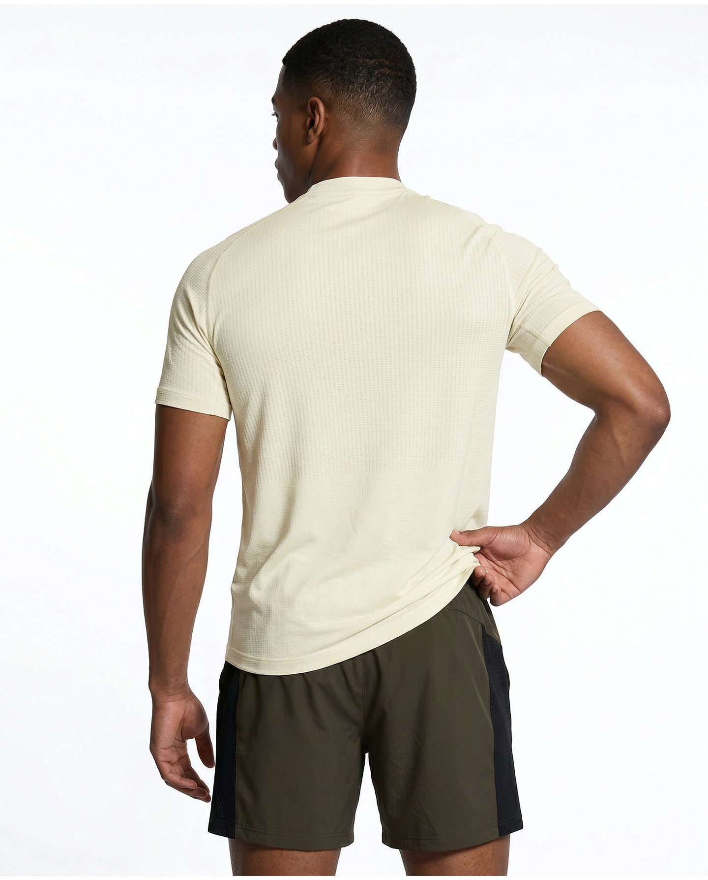Maglia Tecnica Uomo Palestra – CORE Performance Avorio | MIBBO
