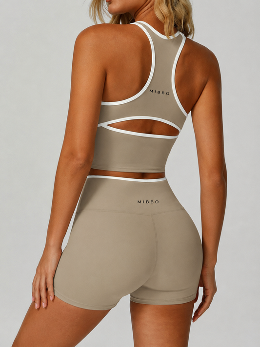 Completo Sportivo Modellante Donna con Shorts – GRACE Sculpt Set | Mibbo