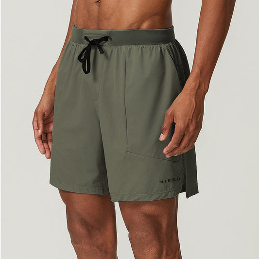 Pantaloncini Sportivi Uomo Palestra – MOVE Training Verde Militare | MIBBO